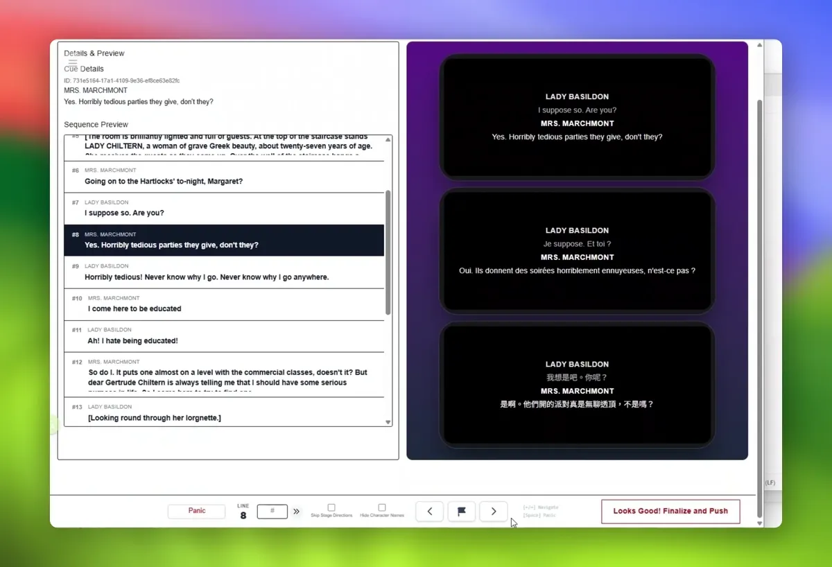 Figure 3: Finalize and Push button