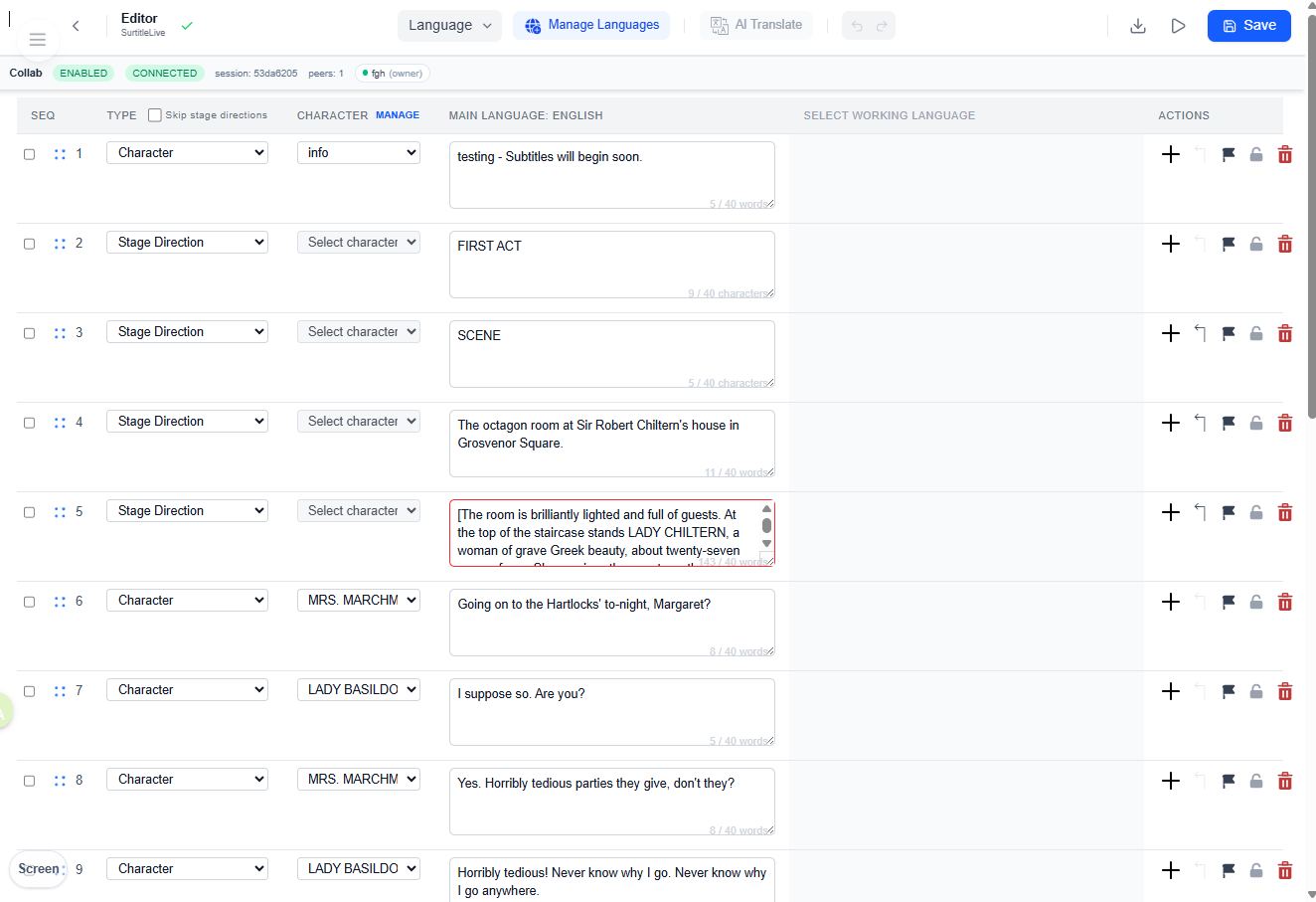 Figure 1: Script Editor interface